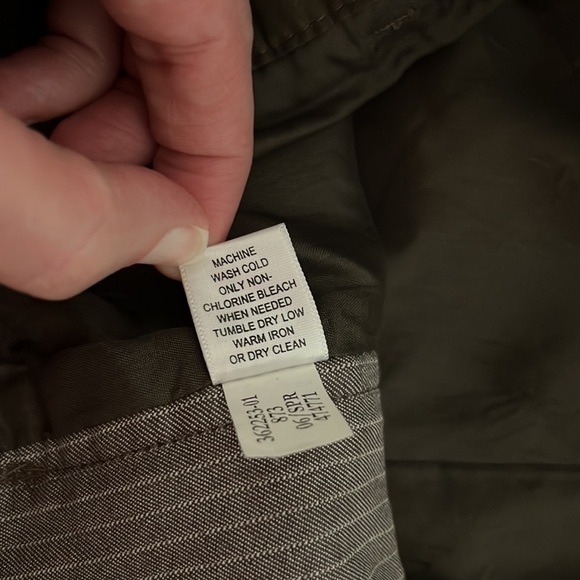 Banana Republic Brown Pinstripe Pants Size 8 - Picture 11 of 12